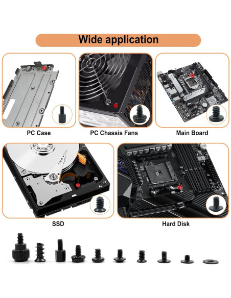 Kit de Tornillos para PC TVINLIK 420 Piezas M2 M2.5 M3 M5