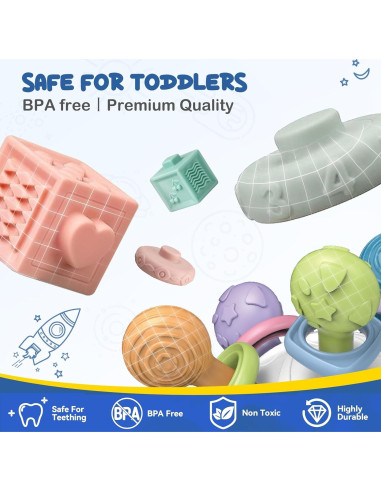 Juguetes Montessori Pucmaoci 3 en 1 para Bebés 0-18 Meses