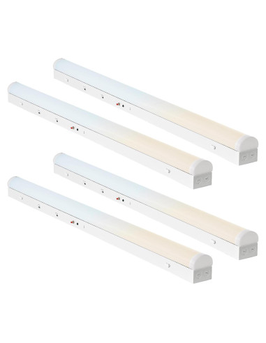Luces de tira LED 4 pies regulables 24W/32W/40W 3500K-5000K