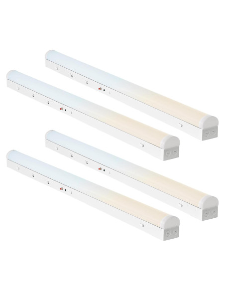 Luces de tira LED 4 pies regulables 24W/32W/40W 3500K-5000K