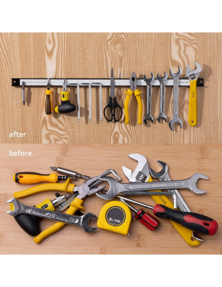 Soportes Magnéticos para Herramientas Navaris - 3 Piezas 61 cm