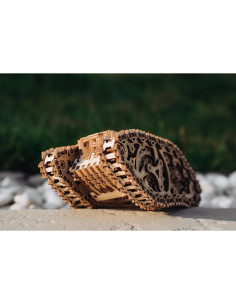 Tanque de Vapor Wood Trick 3D Rompecabezas Mecánico DIY 2