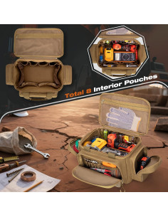 Bolsa de Herramientas Pequeña Trahzia Caqui 30.48 cm 2