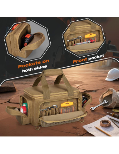 Bolsa de Herramientas Pequeña Trahzia Caqui 30.48 cm