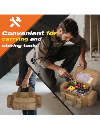 Bolsa de Herramientas Pequeña Trahzia Caqui 30.48 cm