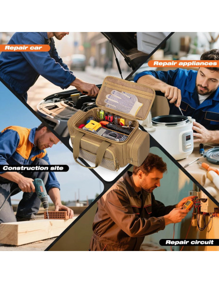 Bolsa de Herramientas Pequeña Trahzia Caqui 30.48 cm