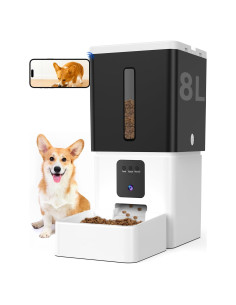Comedero Automático para Perros UTCG S15 8L con Cámara HD