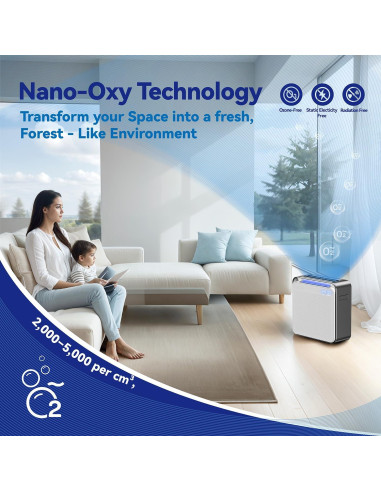 Purificador de Aire BURTRAN Nano-Oxy A31 HEPA 14 126 m/h