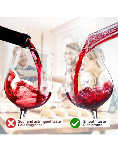 Aireador de Vino Kearning - Válvula Decantadora Sin Goteo