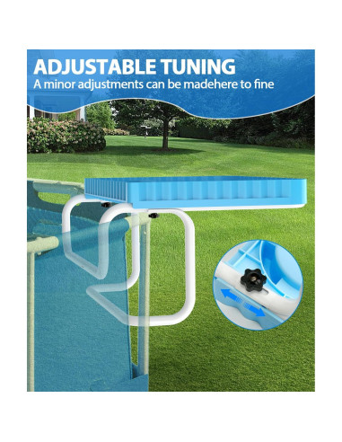 Barra de piscina portátil Lebenwell azul 42x31 cm