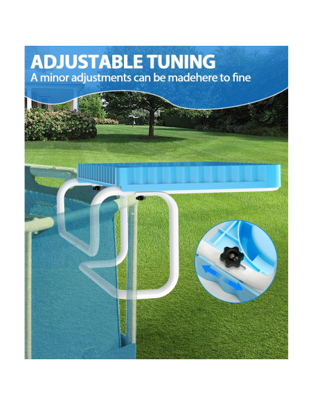 Barra de piscina portátil Lebenwell azul 42x31 cm