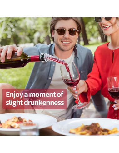 Aireador de Vino Kearning - Válvula Decantadora Sin Goteo