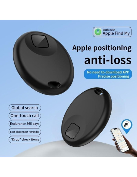 Etiquetas de Seguimiento Bluetooth Tuya 1 Paquete Negro IP67