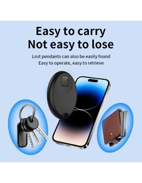 Etiquetas de Seguimiento Bluetooth Tuya 1 Paquete Negro IP67