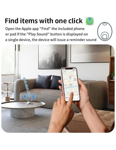 Etiquetas de Seguimiento Bluetooth Tuya 1 Paquete Negro IP67