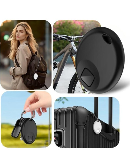 Etiquetas de Seguimiento Bluetooth Tuya 1 Paquete Negro IP67