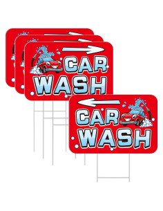 Carteles de Flecha para Lavado de Autos Blulu 3 Pcs 40x30cm