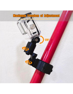 Soporte de cámara ajustable Teurroie para UTV ATV GoPro 2