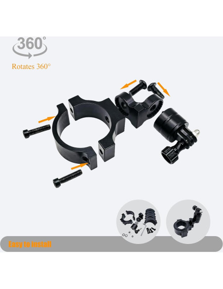 Soporte de cámara ajustable Teurroie para UTV ATV GoPro