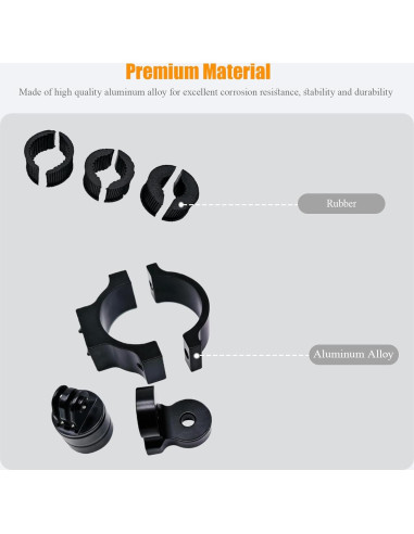 Soporte de cámara ajustable Teurroie para UTV ATV GoPro