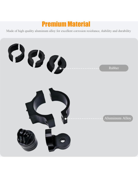 Soporte de cámara ajustable Teurroie para UTV ATV GoPro