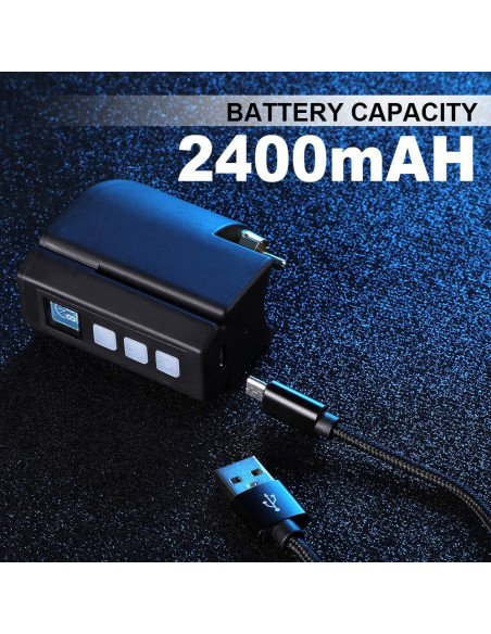 Batería Recargable Mini Tattoo Hawink 2400mAh Pantalla LED