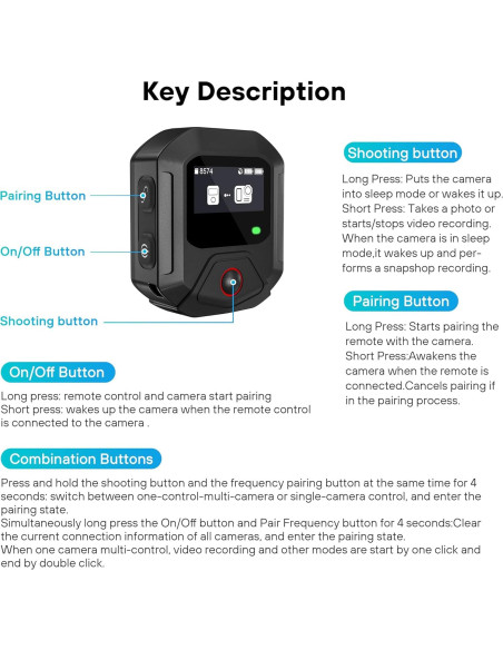 Control Remoto GPS Inalámbrico STARTRC para DJI Osmo Action 5/4