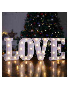 Letrero LED Iluminado LOVE TEHIBIEN para Decoración Romántica