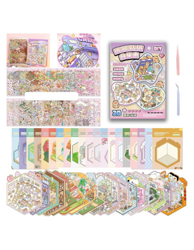 20 Conjuntos de Pegatinas 3D TIYIMIYUXU para Adultos