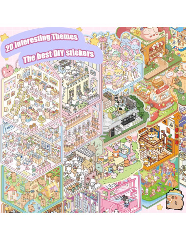 20 Conjuntos de Pegatinas 3D TIYIMIYUXU para Adultos