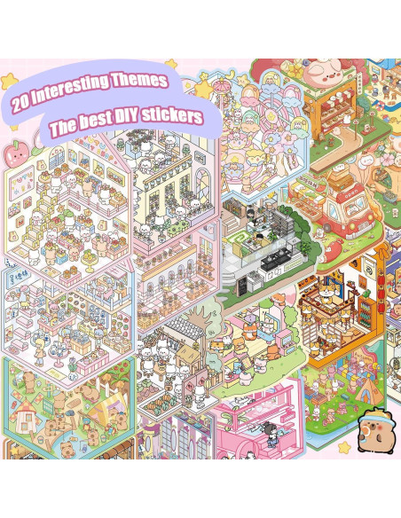 20 Conjuntos de Pegatinas 3D TIYIMIYUXU para Adultos