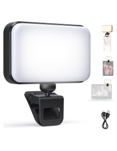 Luz LED para Selfie NEEWER N6, 66 LEDs, Compacta y Recargable