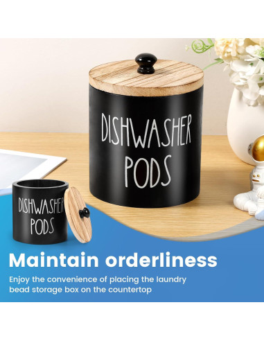 Contenedor de cápsulas para lavavajillas MENDILFK Negro 30.48cm