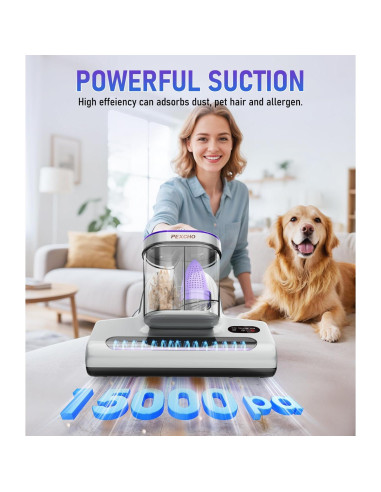 Aspiradora de Colchones PEXCHO PM600 500W con Luz UV-C