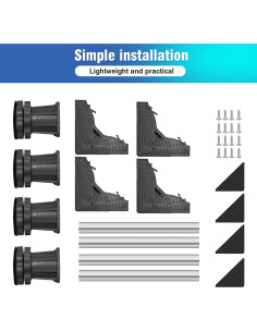 Soporte Ajustable para Mini Nevera SKKKBA 8.9-10.9cm 81.65kg 2