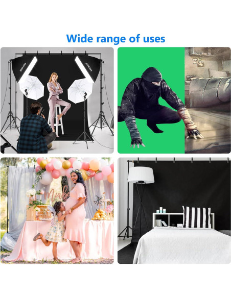 Kit de Iluminación Continua NEEWER NK100 con Paño de Limpieza Kit de Iluminación Continua NEEWER NK100 con Paño de Limpieza