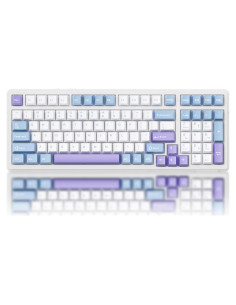 Teclado Mecánico Cmokifuly F99 96% RGB Hotswap PBT Azul/Púrpura