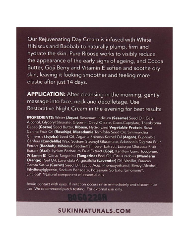 Crema Rejuvenecedora de Día Sukin Purely Ageless 120 ml