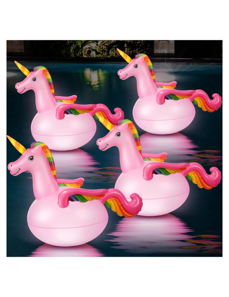 Luces de Piscina Flotantes Solares Unicornio Silkfly 55x35cm