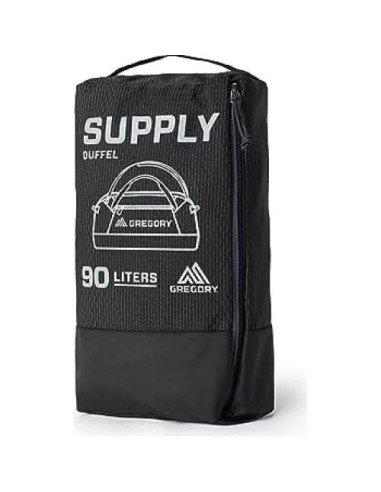 Bolsa de viaje Gregory Supply 90L plegable repelente agua negra