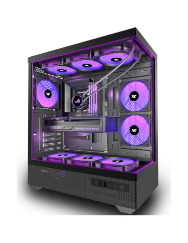 Caja de PC ATX ANSAITE C8 con 6 Ventiladores ARGB