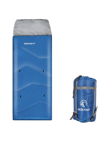 Saco de Dormir REDCAMP para Niños 3 Temporadas Azul 169 cm