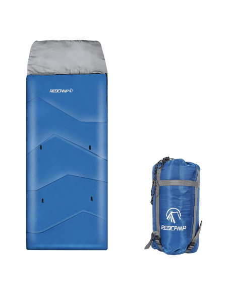 Saco de Dormir REDCAMP para Niños 3 Temporadas Azul 169 cm