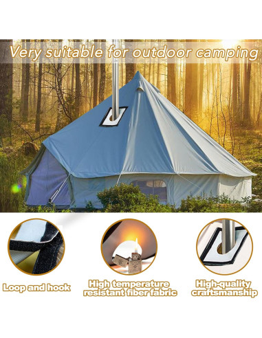 Estufa de leña portátil UNDUSLUY para camping 6.7 kg