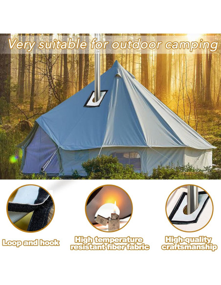 Estufa de leña portátil UNDUSLUY para camping 6.7 kg