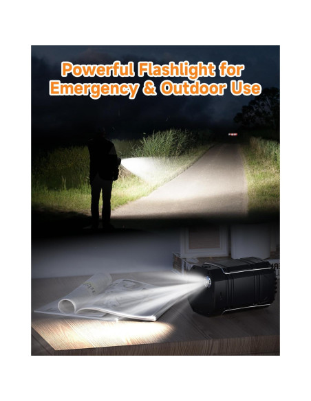 Linterna Solar LED Recargable Mesqool 4 Piezas 1600mAh