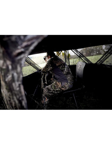 Silla de Caza Plegable Ameristep 360 Silenciosa Negra