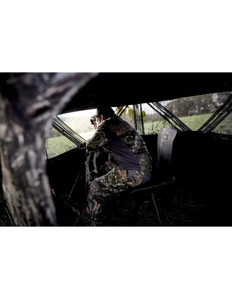 Silla de Caza Plegable Ameristep 360 Silenciosa Negra