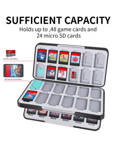 Estuche Organizador para Juegos Switch MOSAHOLL - 48 Cartuchos 2