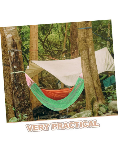 Hamaca Portátil FAVOMOTO Antivuelco Verde 260x130cm